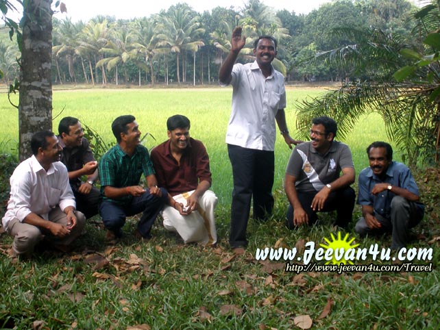 hari with friends at Puthuvely Koothattukulam